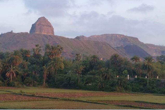 Scenic Rajmahal Hills in Jharkhand featuring ancient volcanic formations and Fossil Park, home to 145-million-year-old prehistoric plant fossils.